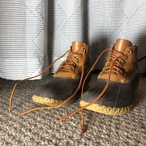 6” LL Bean Boots 8DW Tan and Brown Used-Good/Fair